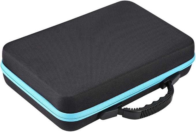 Étui sacoche de Transport flacons, boîtier de Stockage extérieur à Coque Rigide, Organisateur de Bouteilles à Rouleaux pour 60 flacons 5ml,15ml - Bleu