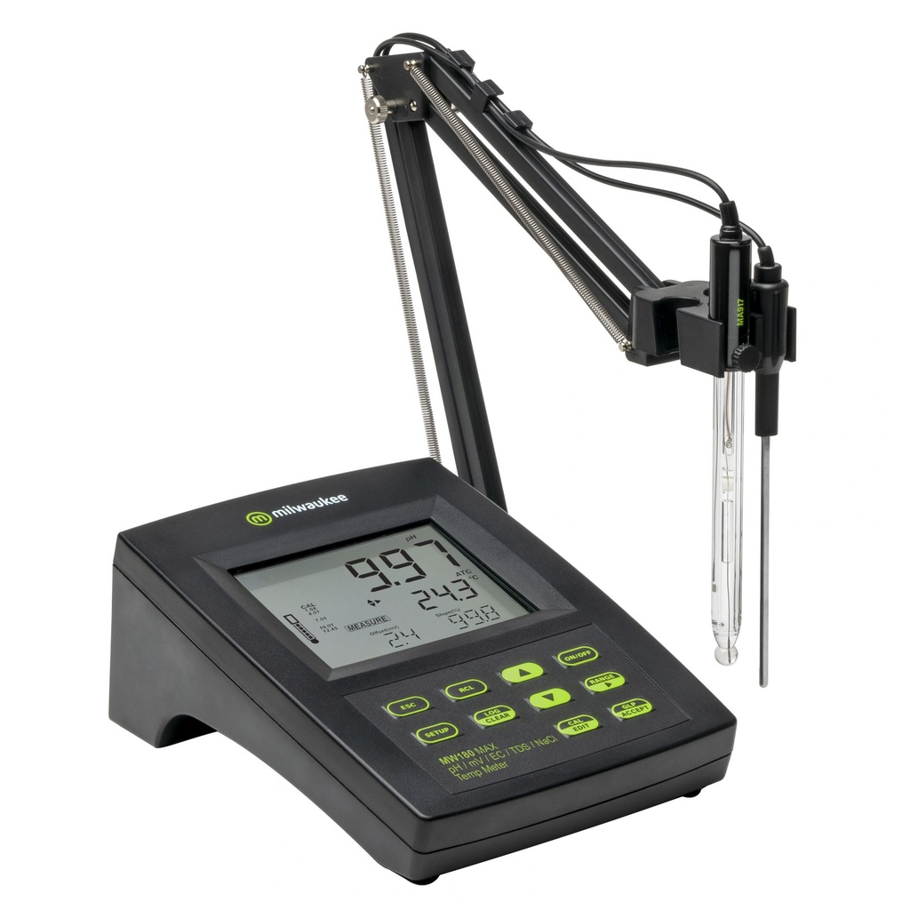Multiparametre de paillasse MAX pH/mV/EC/TDS/NaCl/Temp MILWAUKEE