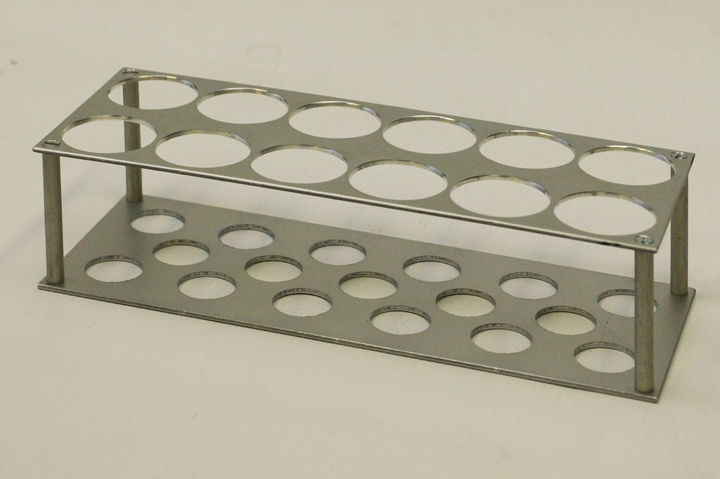 PORTOIR POUR TUBES POUR LAMES IMMERGEES, 2×6 POSITIONS, Ø 32 MM