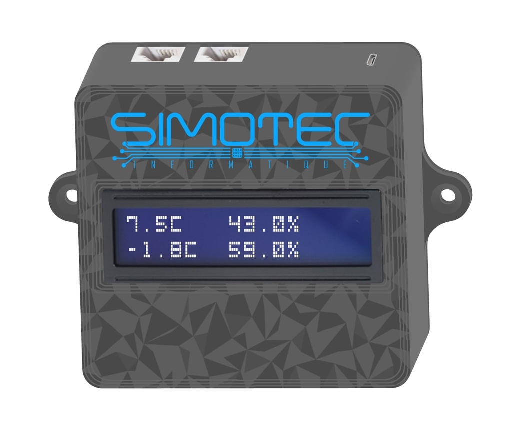 [SIM0101] THERMO-HYGROMETRE ENREGISTREUR INTELLIGENT WIFI (-40°C A +80°C), (0-99%HR)