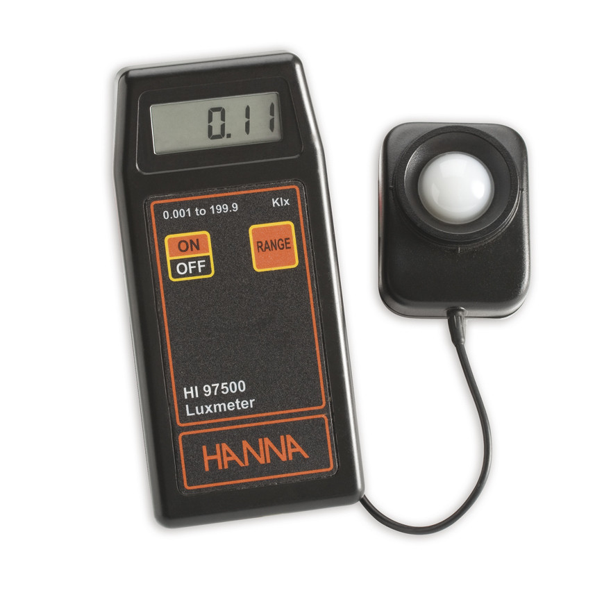 [HI97500] Luxmètre portatif livré en coffret de transport avec pile