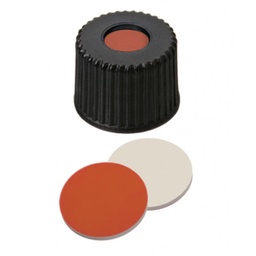 [259243] BOUCHON A VIS PP NOIR 1 TROU DN8 CAOUTCHOUC/PTFE - X100